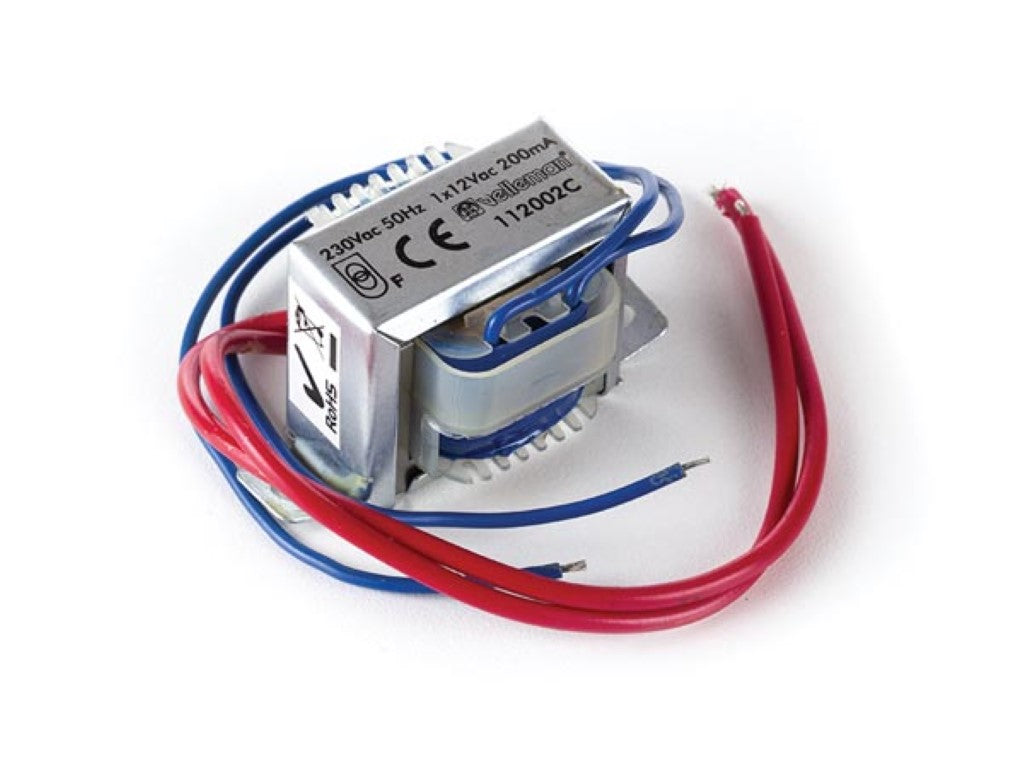 TRANSFORMADOR DE QUADRO ABERTO 2.4 VA 1 x 12 V~ 200 mA máx._0