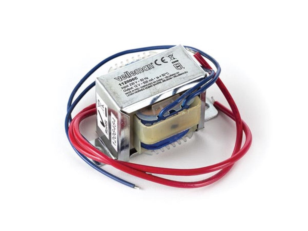 TRANSFORMADOR DE QUADRO ABERTO 6 VA 1 x 12 V~ 500 mA máx._0