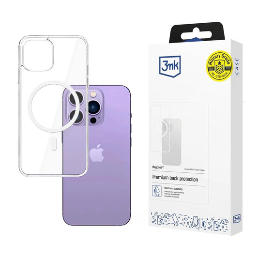 Case for iPhone 14 Pro compatible with MagSafe from the 3mk MagCase series - transparent_0