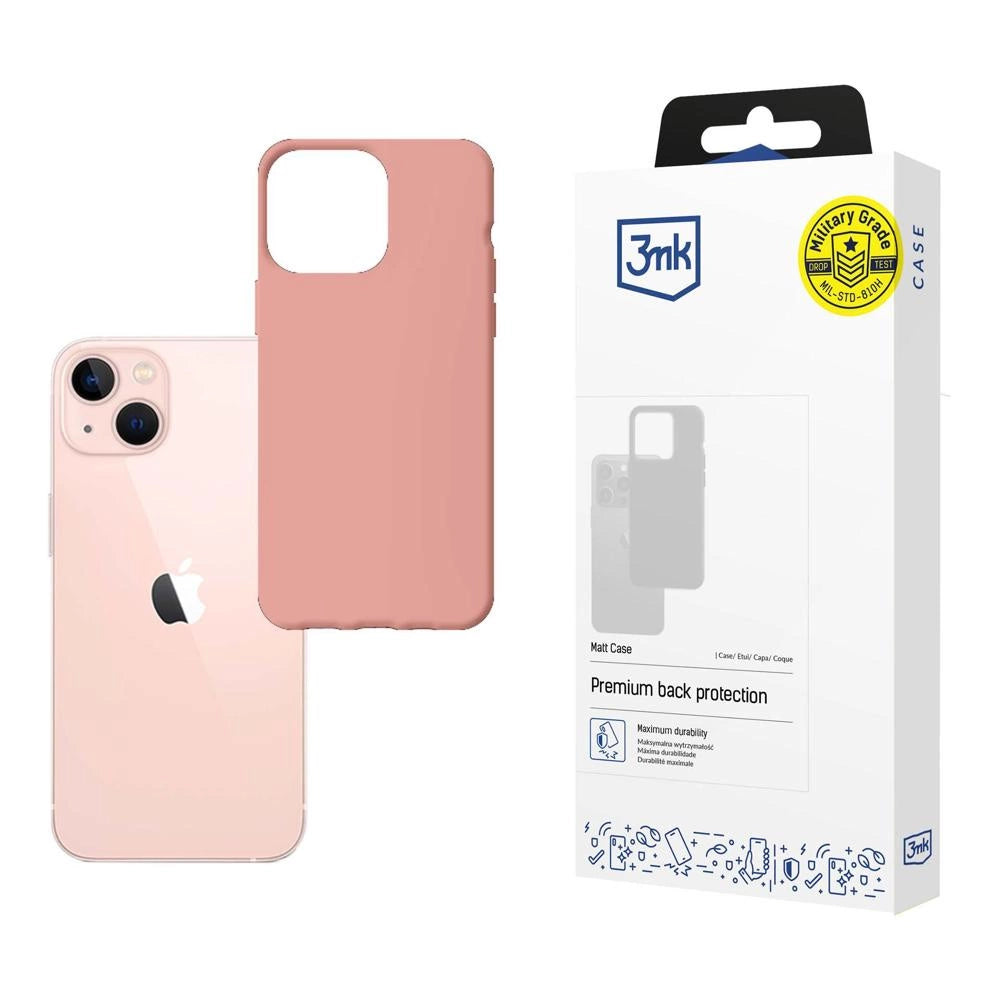 Case for iPhone 14 from the 3mk Matt Case series - pink_0