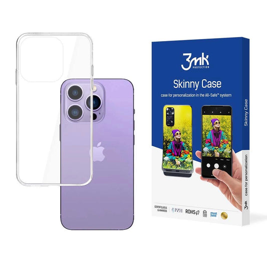 iPhone 14 Pro Max silicone case from the 3mk Skinny Case series - transparent_0