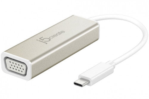j5create JCA111 Adaptador grÃ¡fico USB 1920 x 1080 Pixeles Aluminio, Blanco_0