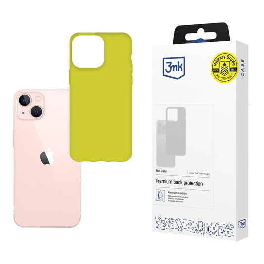 Case for iPhone 14 from the 3mk Matt Case series - lime green_0