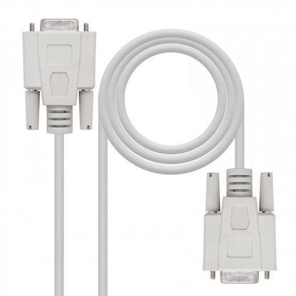 Nanocable CABLE SERIE NULL MODEM, DB9/H-DB9/H, 1.8 M_0