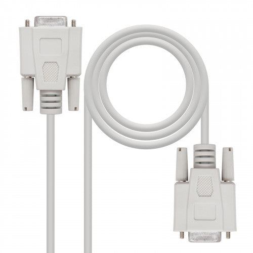 Nanocable CABLE SERIE NULL MODEM, DB9/H-DB9/H, 1.8 M_0