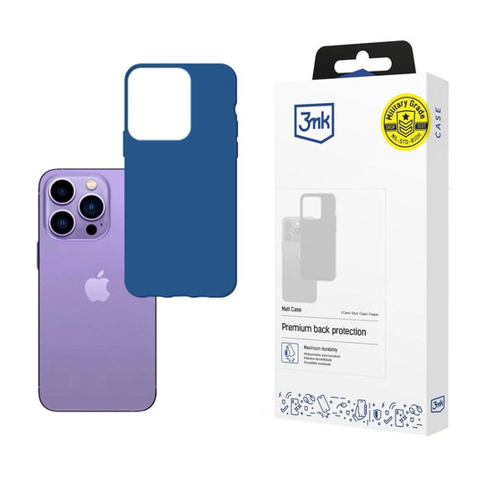 Case for iPhone 14 Pro Max from the 3mk Matt Case series - blue_0