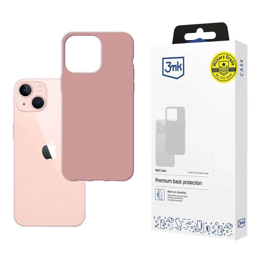 Case for iPhone 14 Plus from the 3mk Matt Case series - pink_0