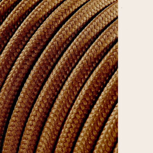 Carretel de cabo cordÃ£o tubular h03vv-f 2 x 0,75 mmÂ² castanho brilhante, 5 m_0