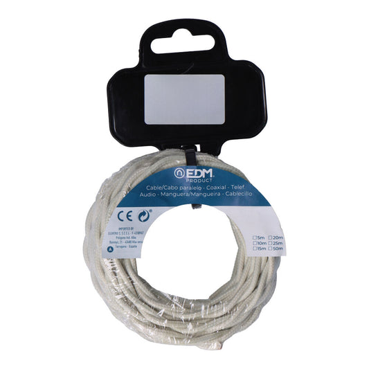 Carretel de cabo tÃªxtil tranÃ§ado h03vv-f 2 x 0,75 mmÂ² bege, 5 m_0