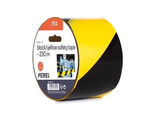 Fita de segurança preta/amarela - 250 m - carretel_0