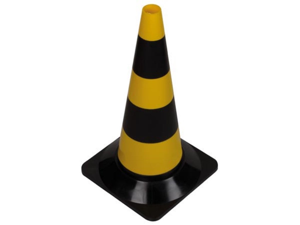Cone amarelo/preto - 50 cm_0