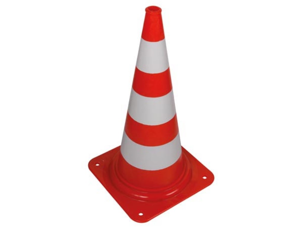 Cone vermelho/branco - 75 cm_0