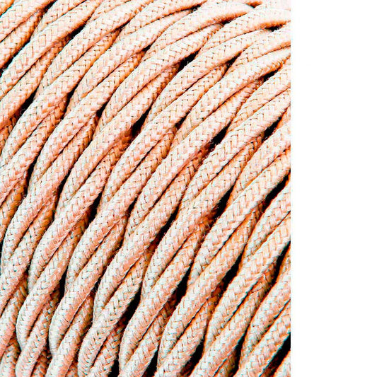 Carretel de cabo tÃªxtil tranÃ§ado h03vv-f 2 x 0,75 mmÂ² bege, 25 m_0