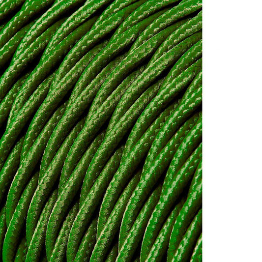 Carretel de cabo tÃªxtil tranÃ§ado h03vv-f 2 x 0,75 mmÂ² verde, 25 m_0