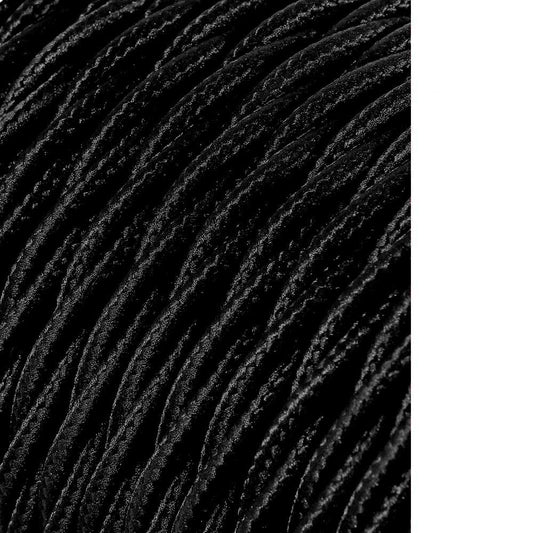 Carretel de cabo tÃªxtil tranÃ§ado h03vv-f 2 x 0,75 mmÂ² preto, 25 m_0