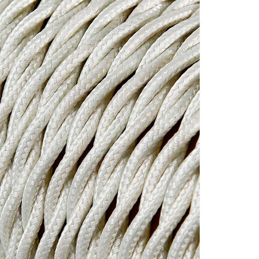 Carretel de cabo tÃªxtil tranÃ§ado h03vv-f 2 x 0,75 mmÂ² algodÃ£o 25 m_0