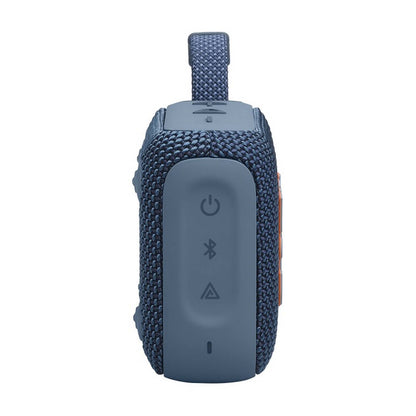 Coluna Portátil JBL Go 4, Bluetooth 5.3, Resistente à Água e Pó (IP67), Até 7h Autonomia + 2h Extra Playtime Boost, Azul
