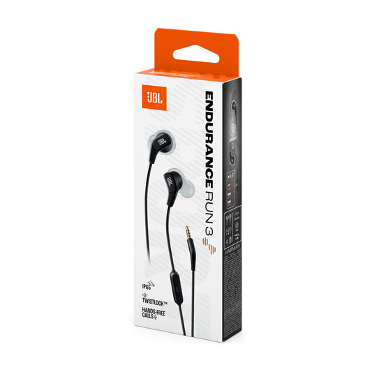 Auriculares In-Ear JBL Endurance Run 3 Jack 3.5mm Preto