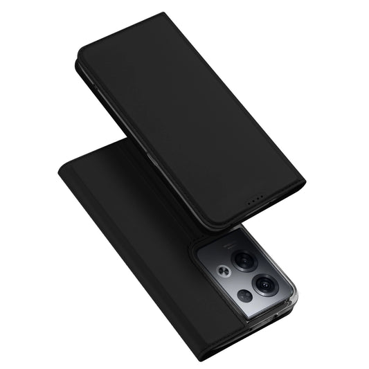 Dux Ducis Skin Pro case for Oppo Reno 8 Pro flip cover card wallet stand black_0