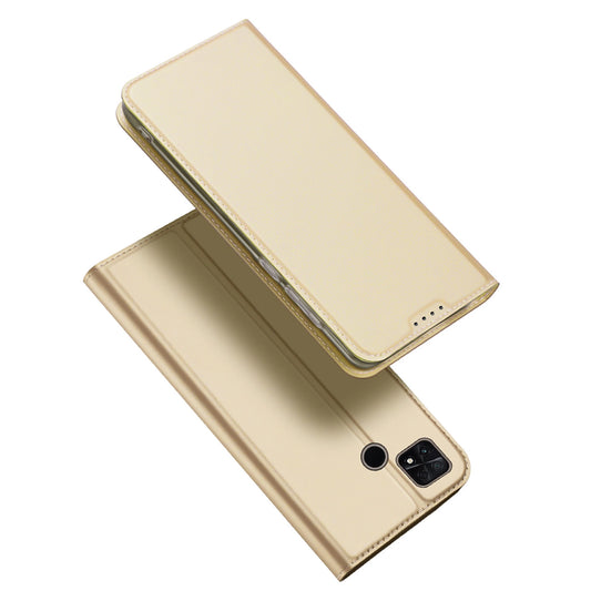 Dux Ducis Skin Pro Case for Xiaomi Poco C40 Flip Card Wallet Stand Gold_0