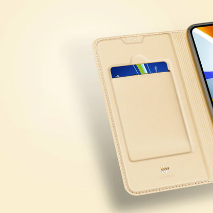 Dux Ducis Skin Pro Case for Xiaomi Poco C40 Flip Card Wallet Stand Gold_13