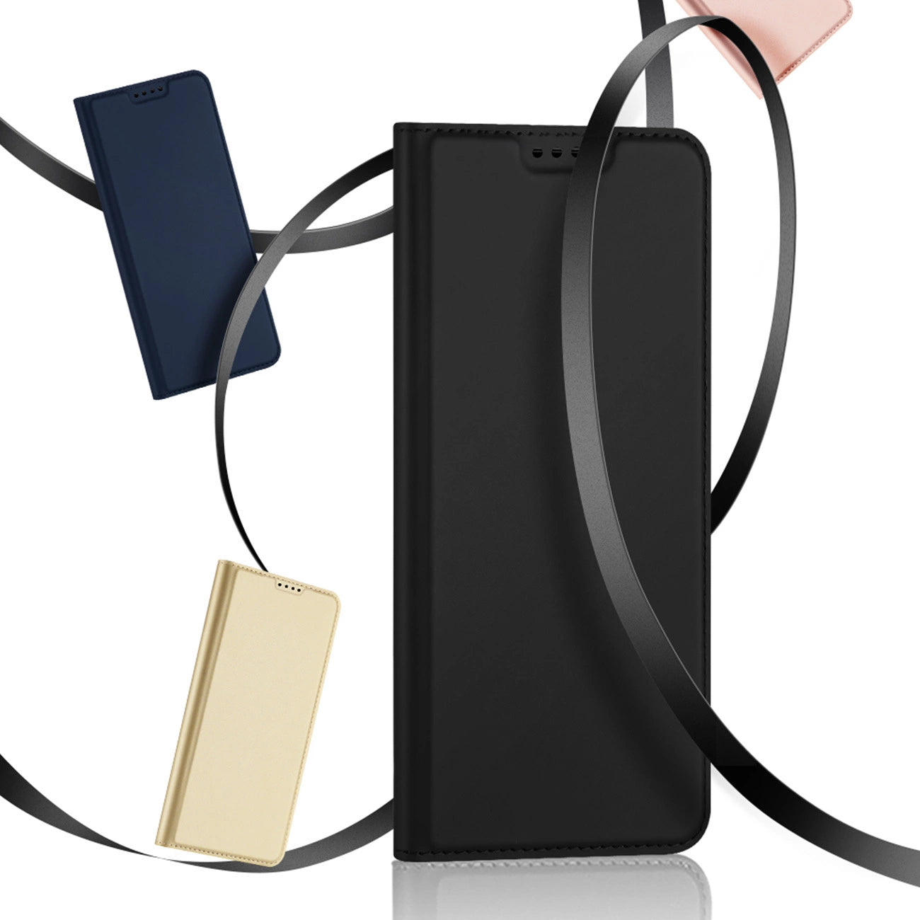Dux Ducis Skin Pro Case for Xiaomi Poco C40 Flip Card Wallet Stand Gold_15