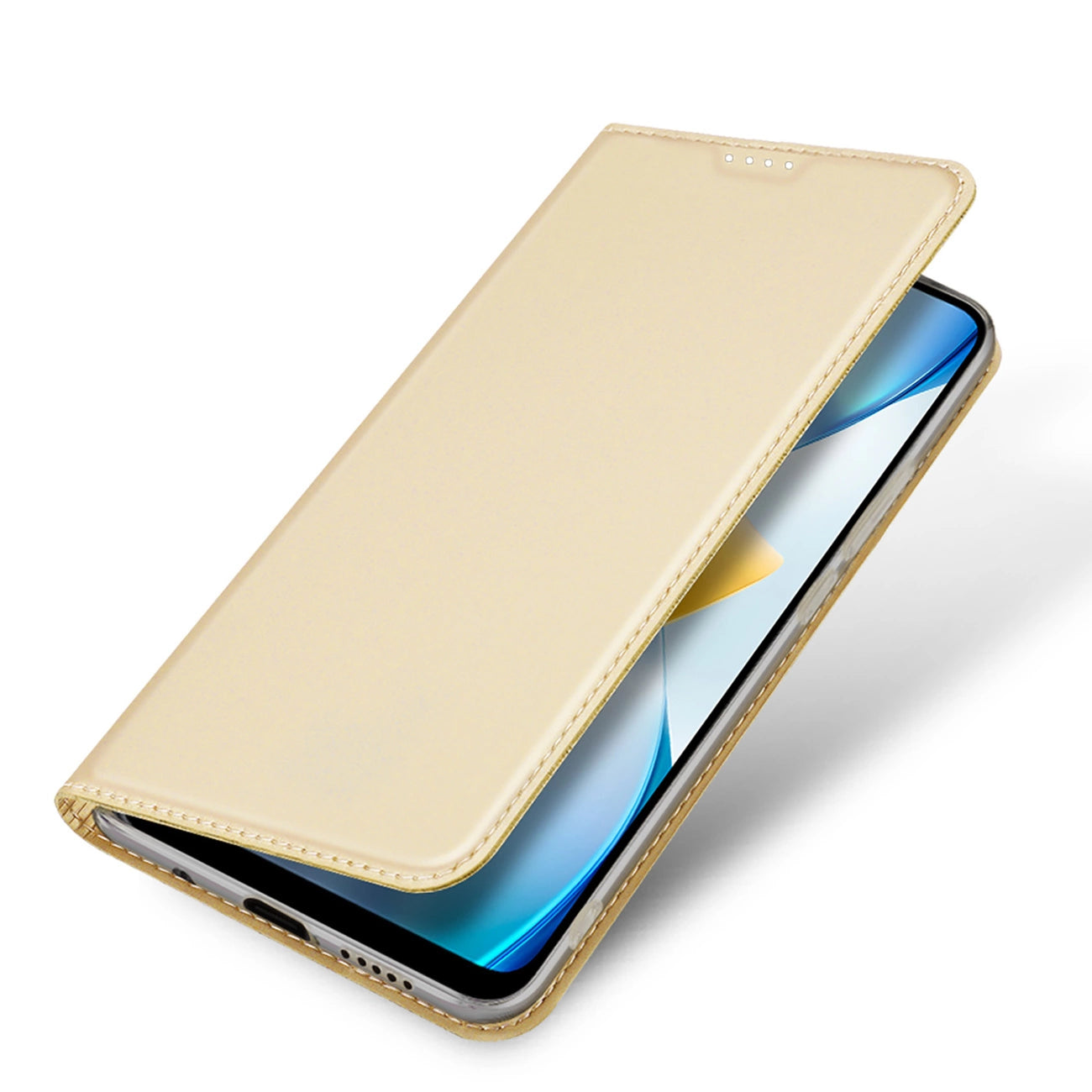 Dux Ducis Skin Pro Case for Xiaomi Poco C40 Flip Card Wallet Stand Gold_2