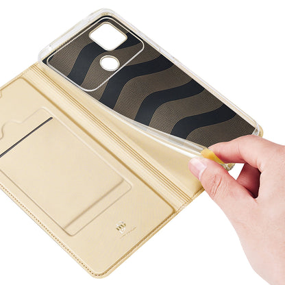 Dux Ducis Skin Pro Case for Xiaomi Poco C40 Flip Card Wallet Stand Gold_6