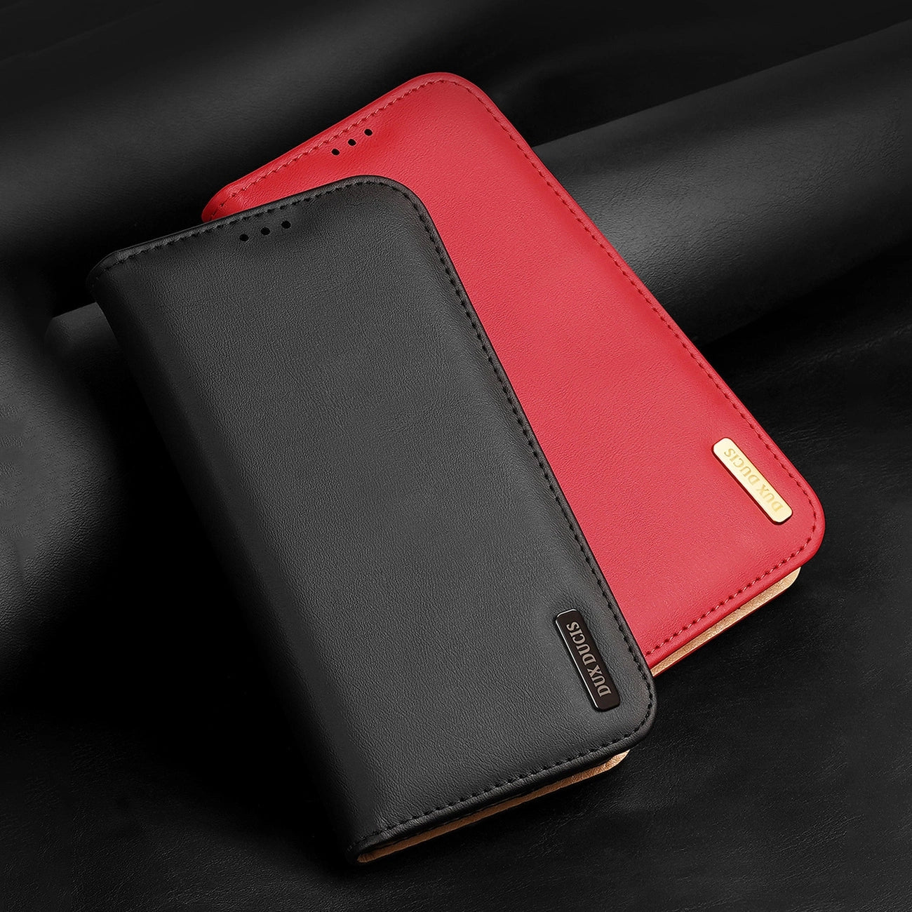 Dux Ducis Hivo Leather Flip Cover Genuine Leather Wallet for Cards and Documents iPhone 14 Plus Black_10