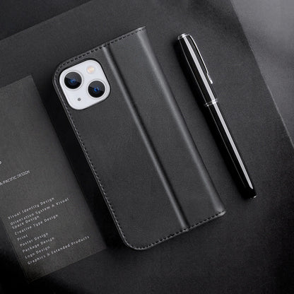 Dux Ducis Hivo Leather Flip Cover Genuine Leather Wallet for Cards and Documents iPhone 14 Plus Black_11