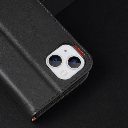 Dux Ducis Hivo Leather Flip Cover Genuine Leather Wallet for Cards and Documents iPhone 14 Plus Black_20