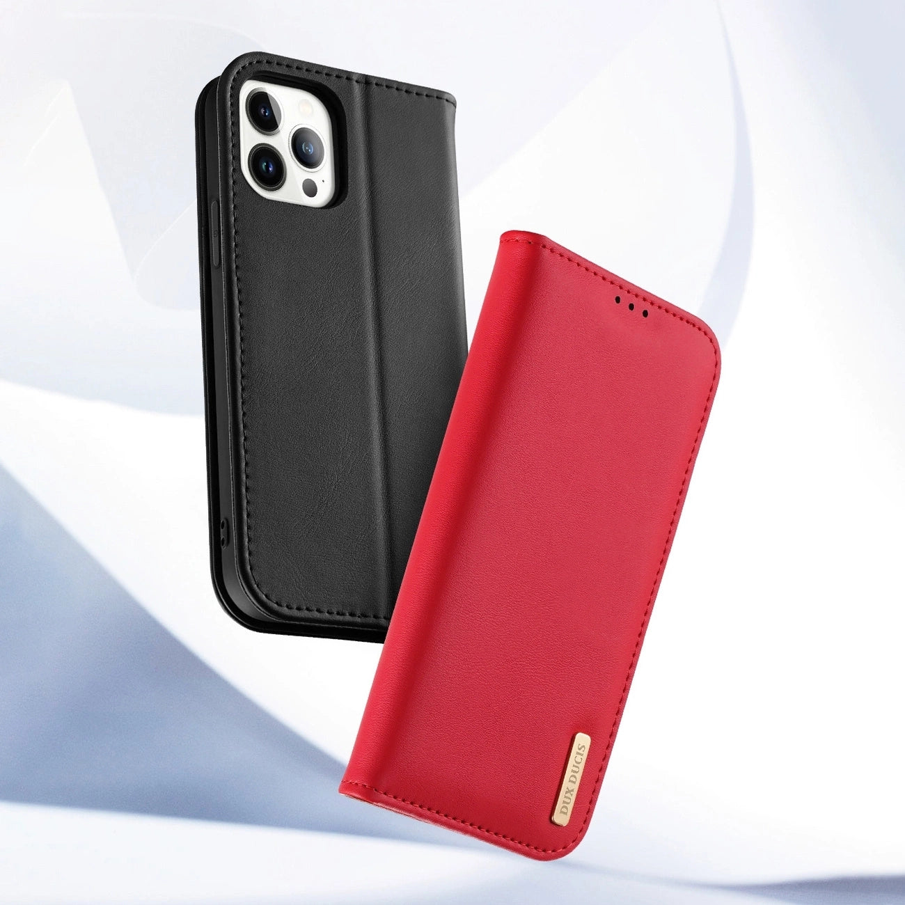 Dux Ducis Hivo Leather Flip Cover Genuine Leather Wallet for Cards and Documents iPhone 14 Pro Max Black_14