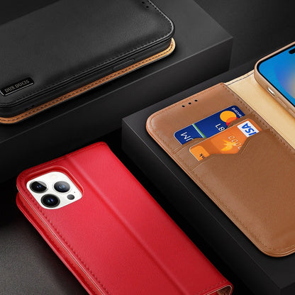 Dux Ducis Hivo Leather Flip Cover Genuine Leather Wallet for Cards and Documents iPhone 14 Pro Max Black_8