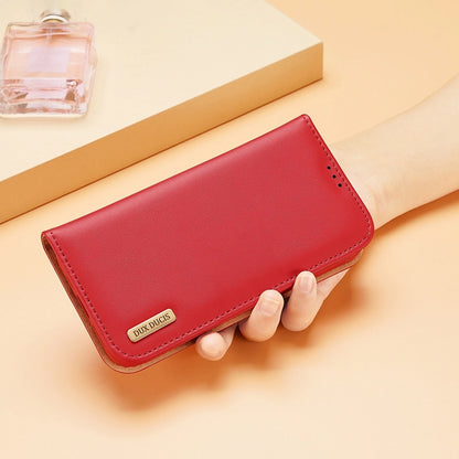 Dux Ducis Hivo Leather Flip Cover Genuine Leather Wallet for Cards and Documents iPhone 14 Pro Max Red_12