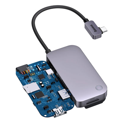Baseus PadJoy universal 6in1 USB-C USB-C HUB for tablet / smartphone - dark gray_12