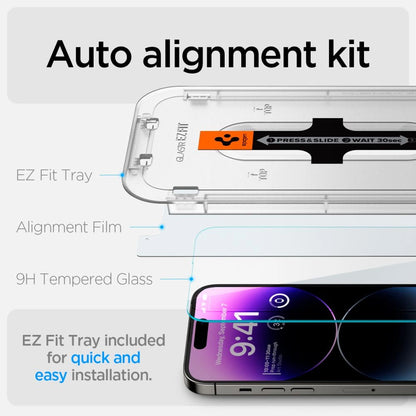 Spigen Glas.tR EZ Fit tempered glass for iPhone 14 Pro - 2 pcs._9