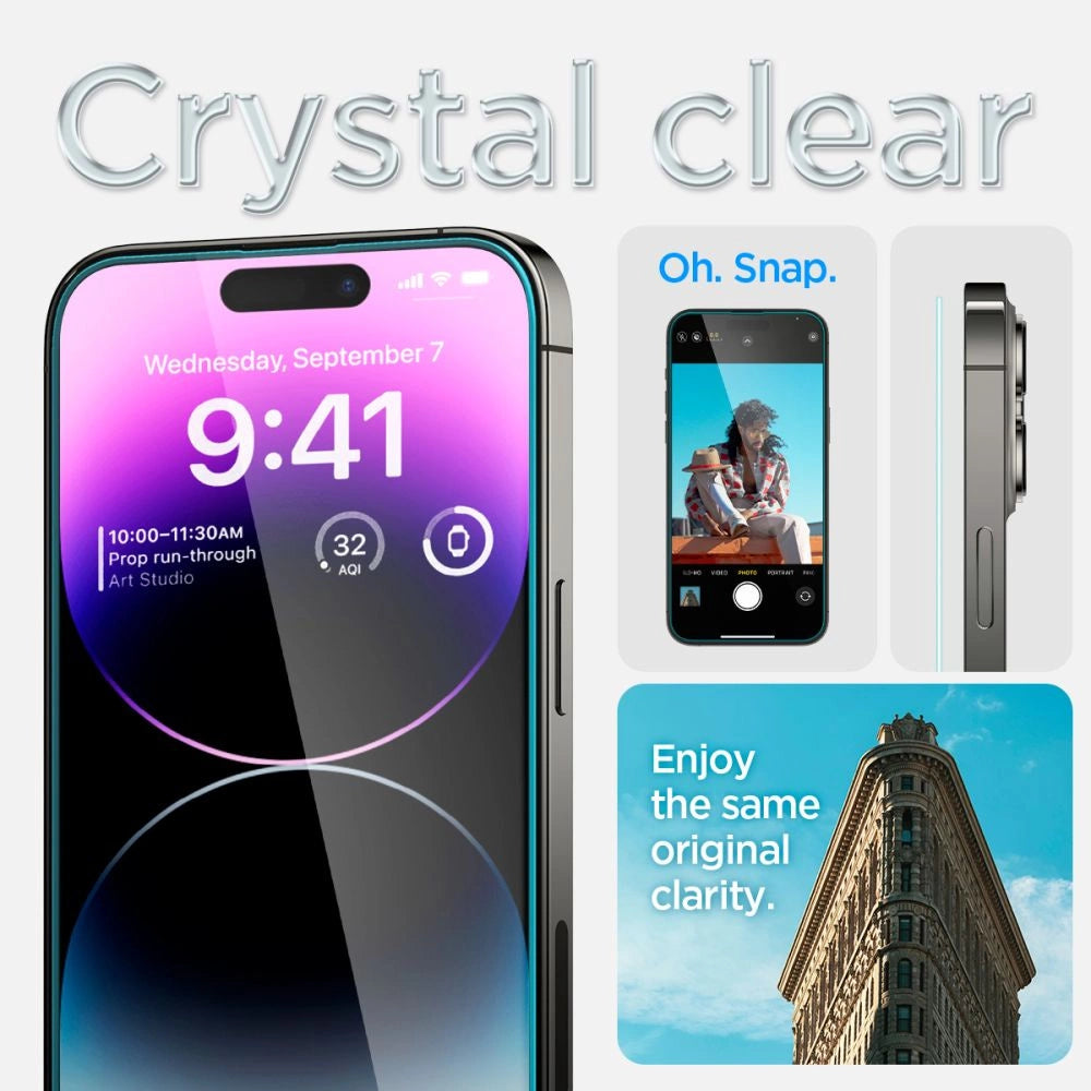 Spigen Glas.tR EZ Fit tempered glass for iPhone 14 Pro - 2 pcs._11