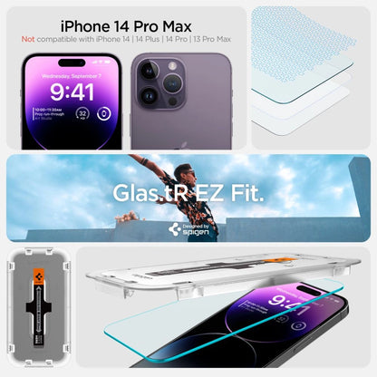 Spigen Glas.tR EZ Fit tempered glass for iPhone 14 Pro - 2 pcs._8