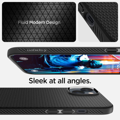 Spigen Liquid Air Case for iPhone 14 Plus - Matte Black_9