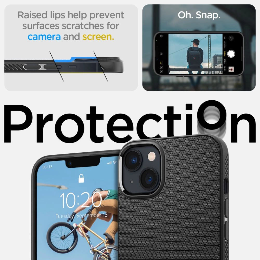 Spigen Liquid Air Case for iPhone 14 Plus - Matte Black_11