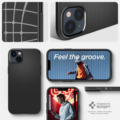 Spigen Liquid Air Case for iPhone 14 Plus - Matte Black_13