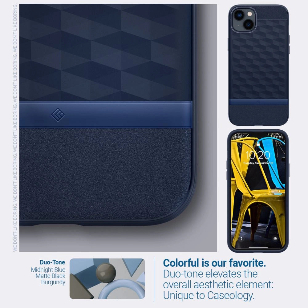 Caseology Parallax Mag Case with MagSafe for iPhone 14 Plus - Navy_8