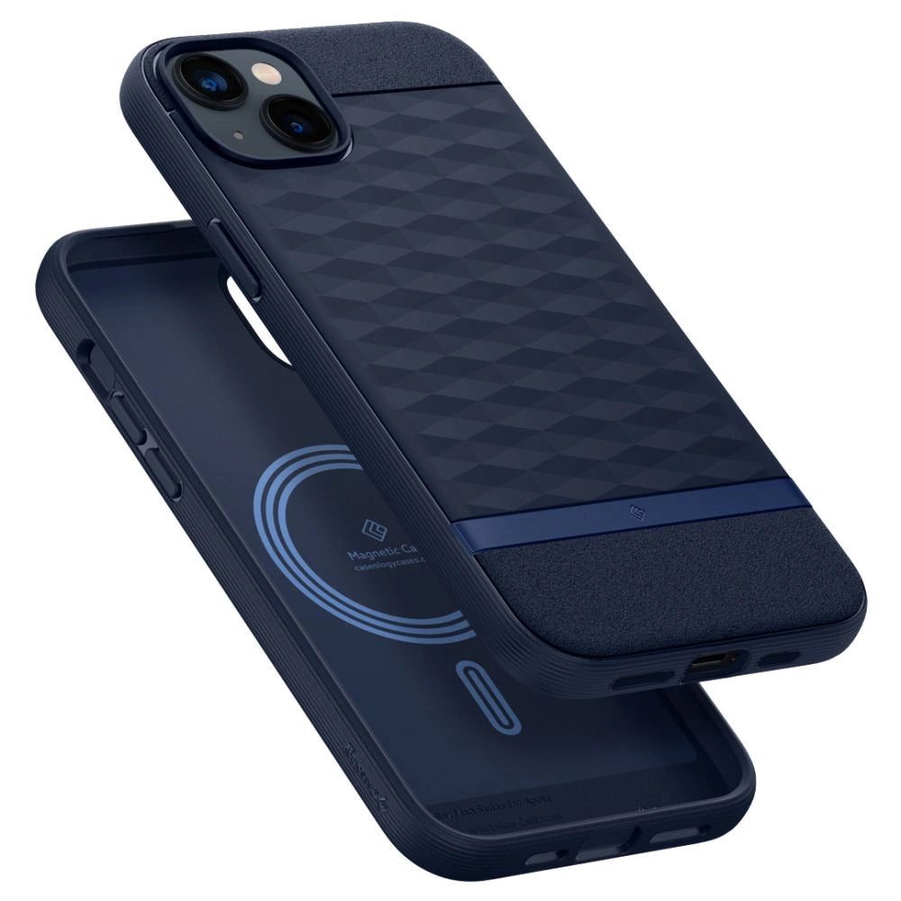 Caseology Parallax Mag Case with MagSafe for iPhone 14 Plus - Navy_6