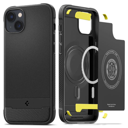 Spigen Rugged Armor Mag Case with MagSafe for iPhone 14 - Matte Black_0