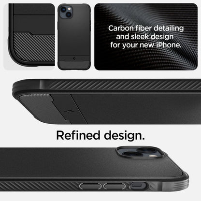 Spigen Rugged Armor Mag Case with MagSafe for iPhone 14 - Matte Black_4