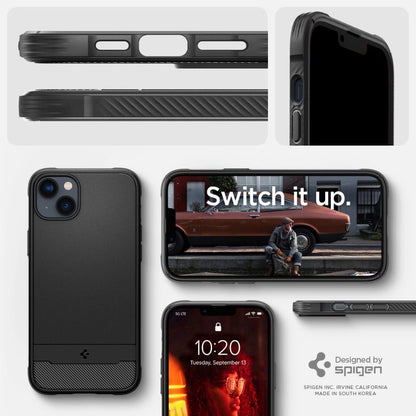 Spigen Rugged Armor Mag Case with MagSafe for iPhone 14 - Matte Black_9