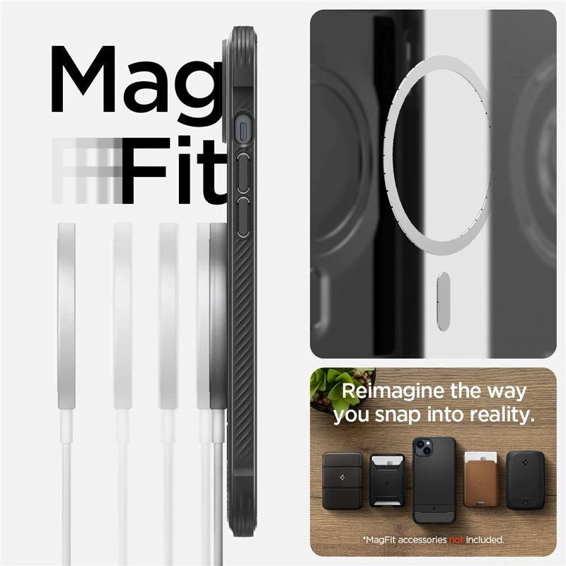 Spigen Rugged Armor Mag Case with MagSafe for iPhone 14 - Matte Black_16