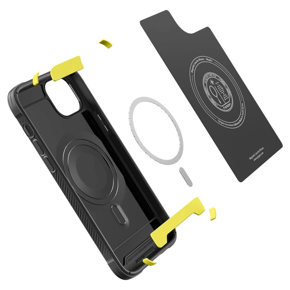 Spigen Rugged Armor Mag Case with MagSafe for iPhone 14 - Matte Black_13