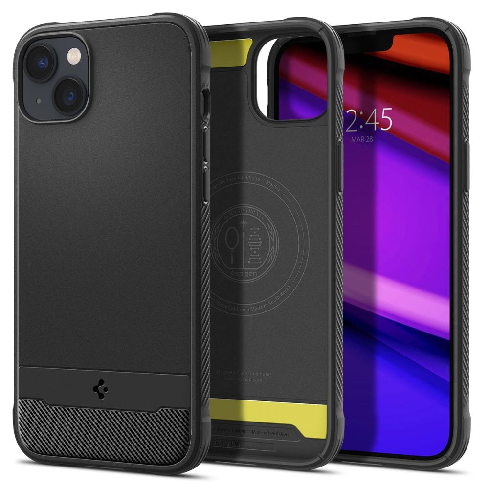 Spigen Rugged Armor Mag Case with MagSafe for iPhone 14 - Matte Black_24