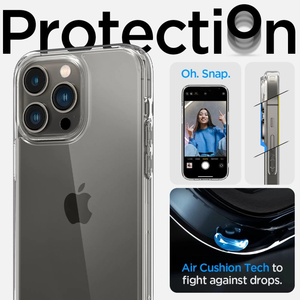 Spigen Ultra Hybrid Case for iPhone 14 Pro Max - Clear_9